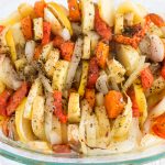 Oven-Roasted Vegetables - delicious vegan and gluten-free dish to make when you have no time for cooking