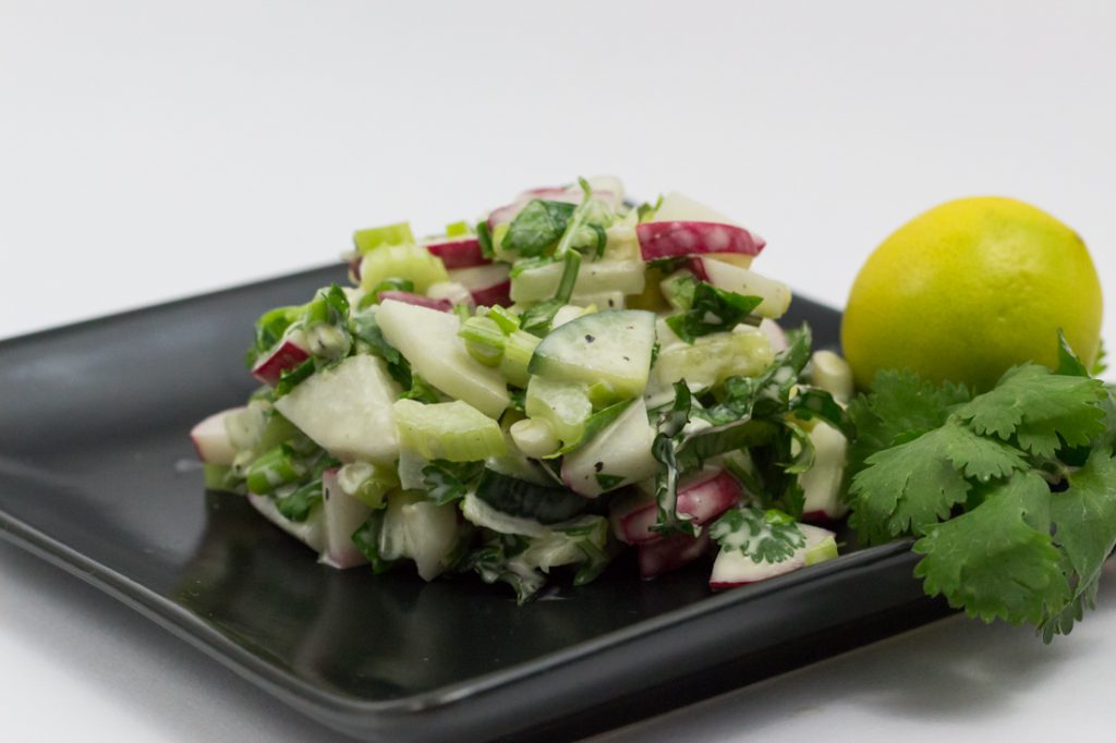 Vegan Spring Salad with Radishes and Kale